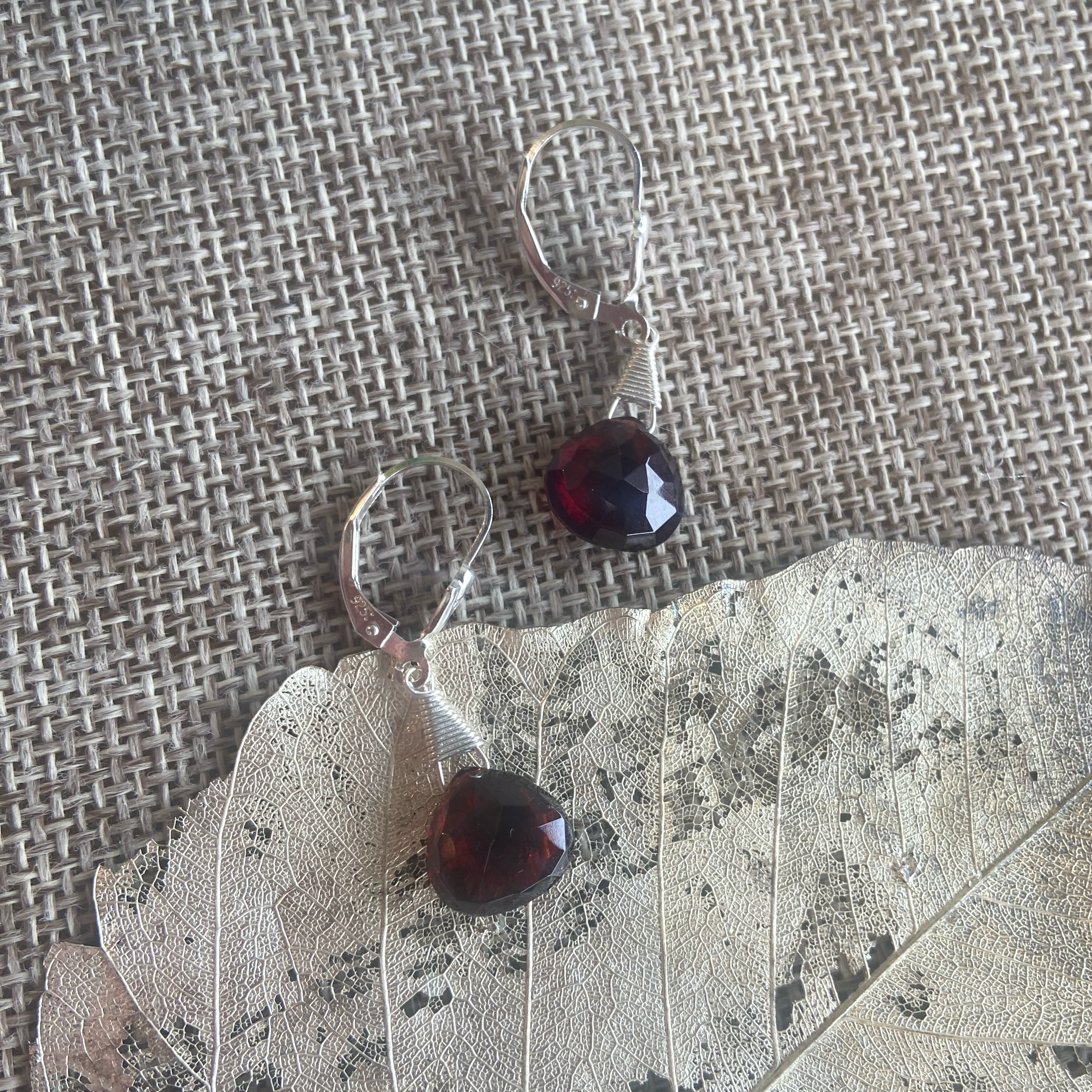 Garnet Briolette Earrings