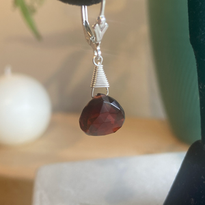 Garnet Briolette Earrings