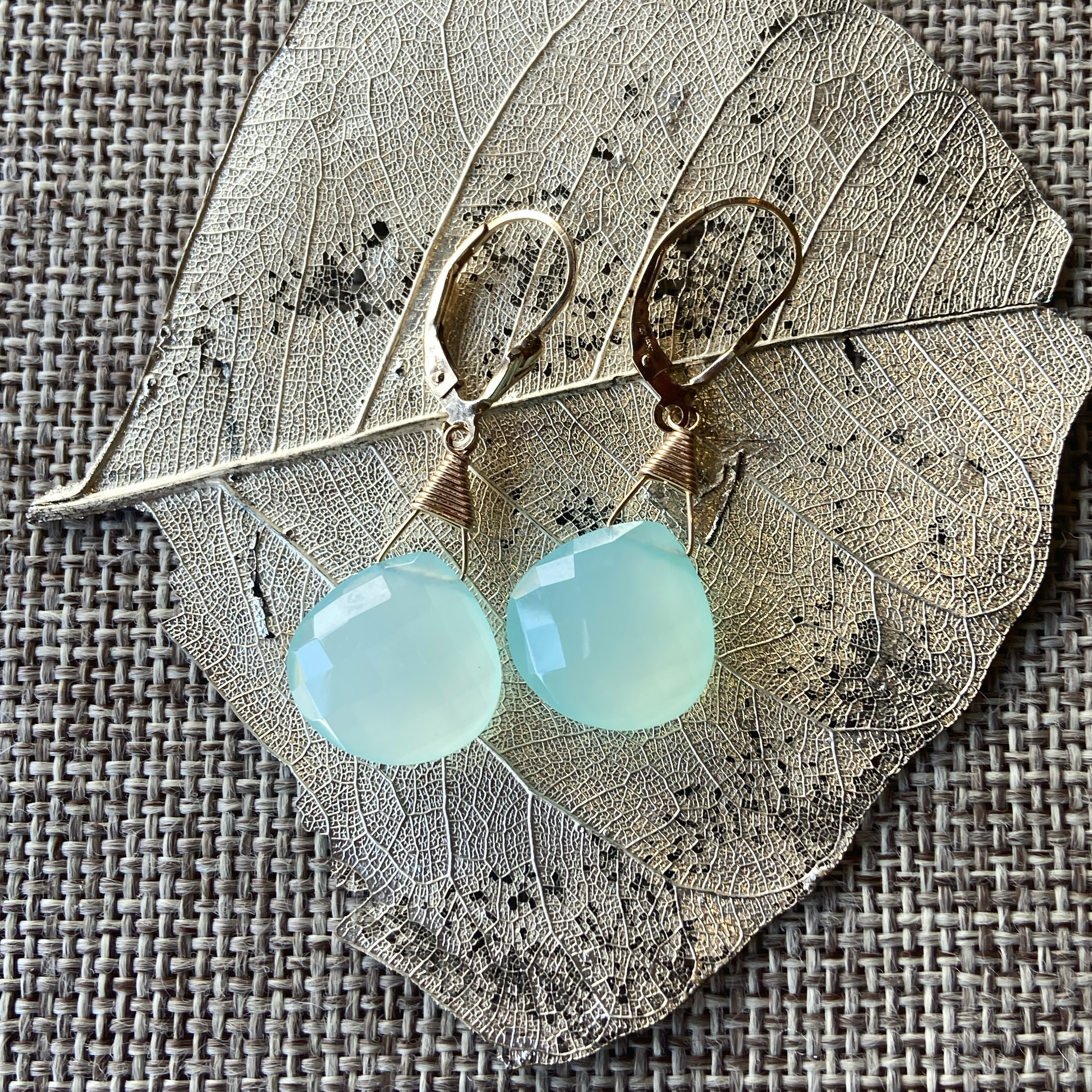 Chalcedony Necklace & Earrings