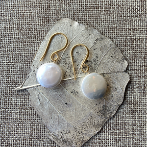 Coin Pearl Earrings