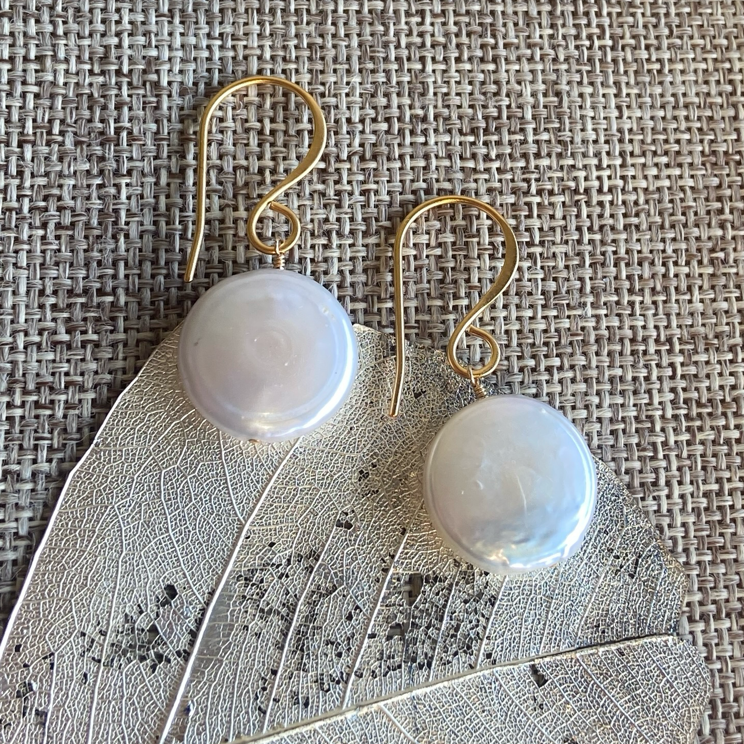 Coin Pearl Earrings