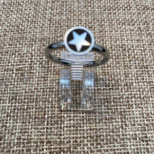 Star Enamel & Stainless Steel Ring