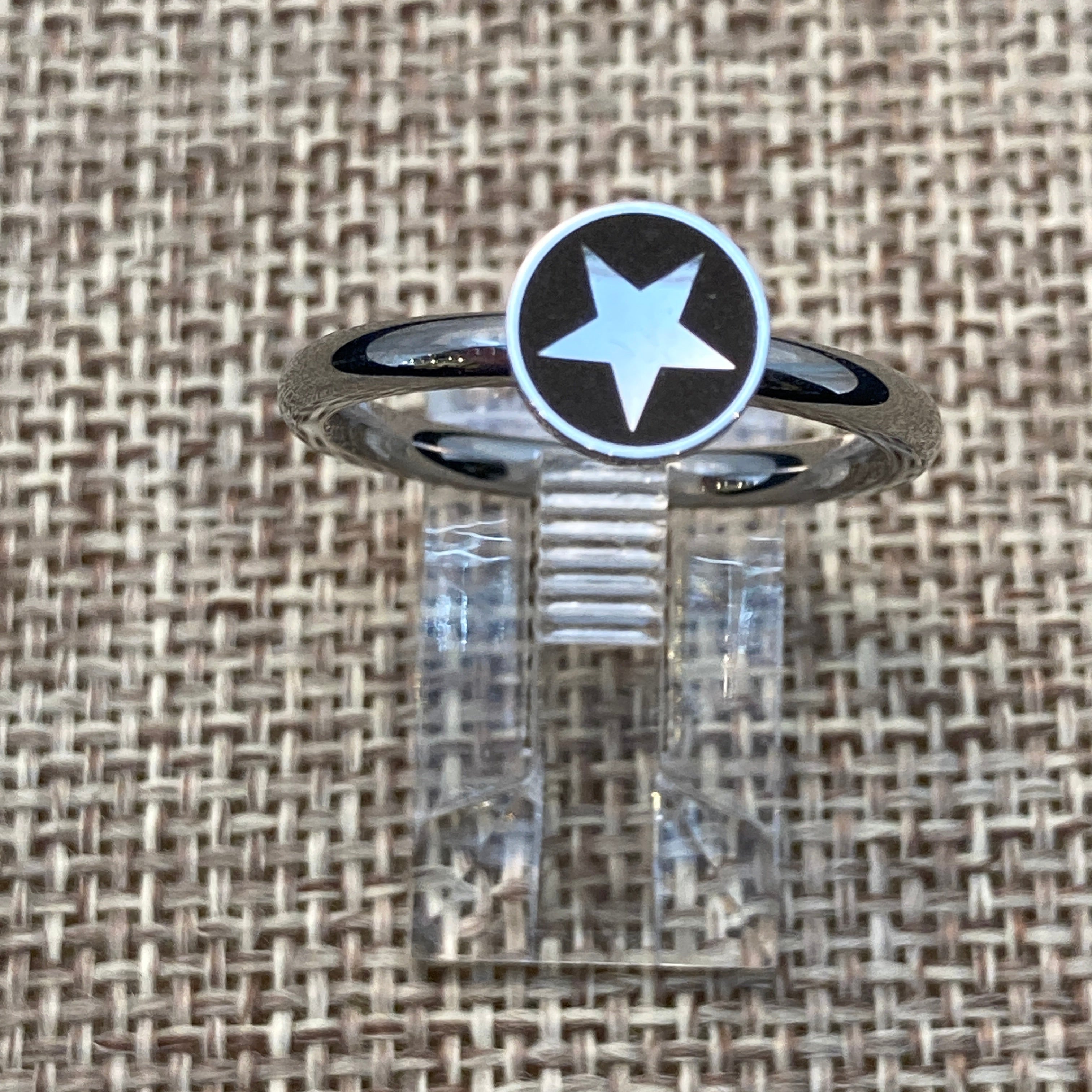 Star Enamel & Stainless Steel Ring